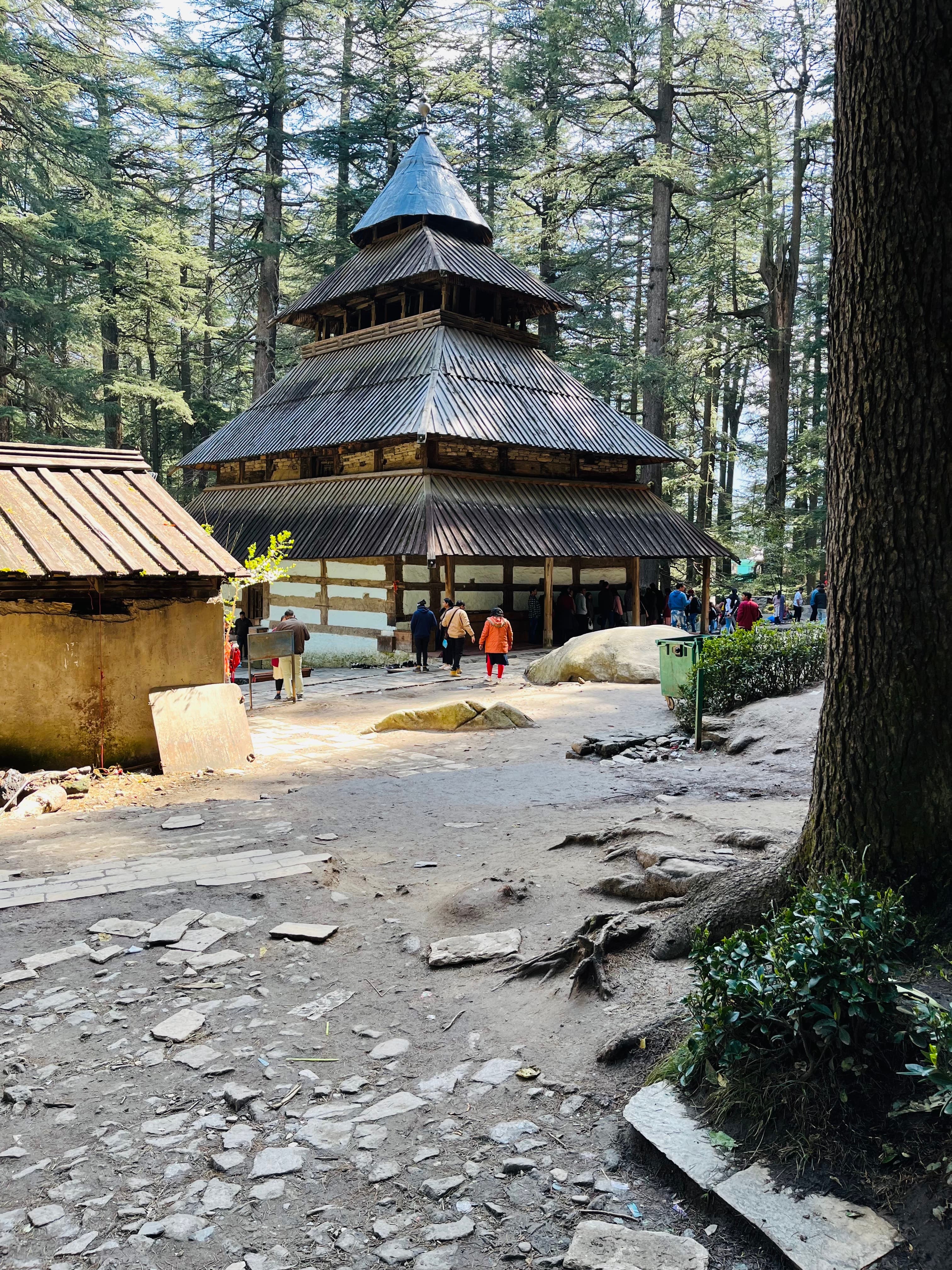 Hidimba Devi Temple from back